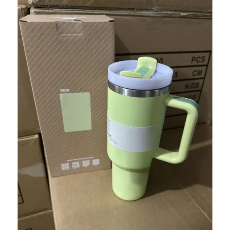 New eBay Limited Edition Stanley 2nd Generation 40OZ Stainless Steel Car Straw Insulated Cup Car Cup Sports Water Bottle