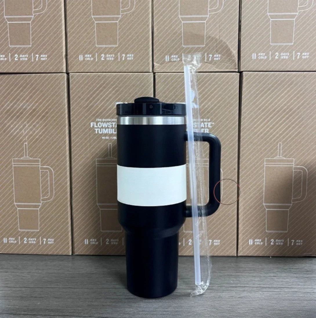 New eBay Limited Edition Stanley 2nd Generation 40OZ Stainless Steel Car Straw Insulated Cup Car Cup Sports Water Bottle